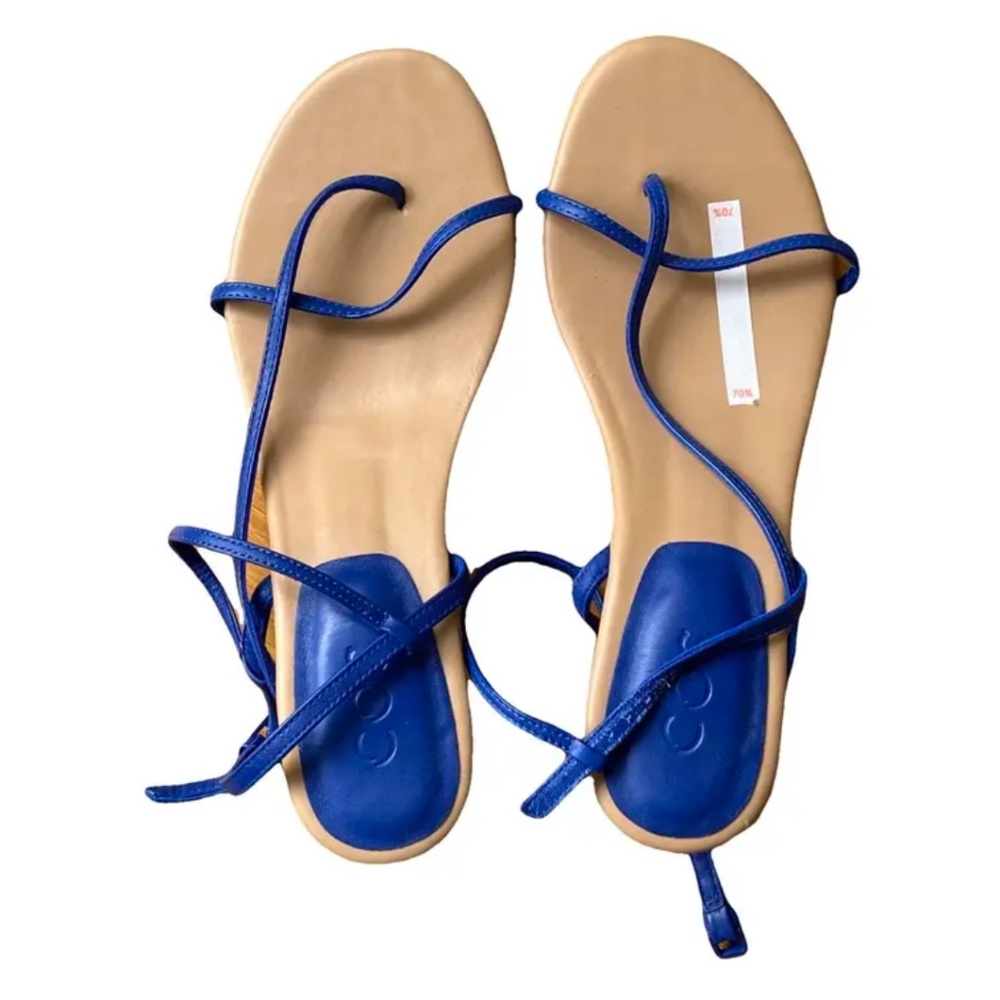 Cos blue leather sandal size 39EU